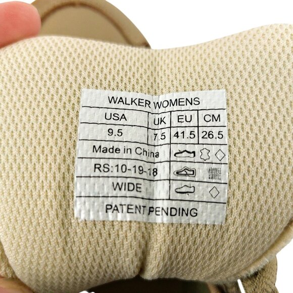 Vionic 9.5W Walker Classic Taupe Shoes Plantar Fasciitis Support Leather - Picture 8 of 14